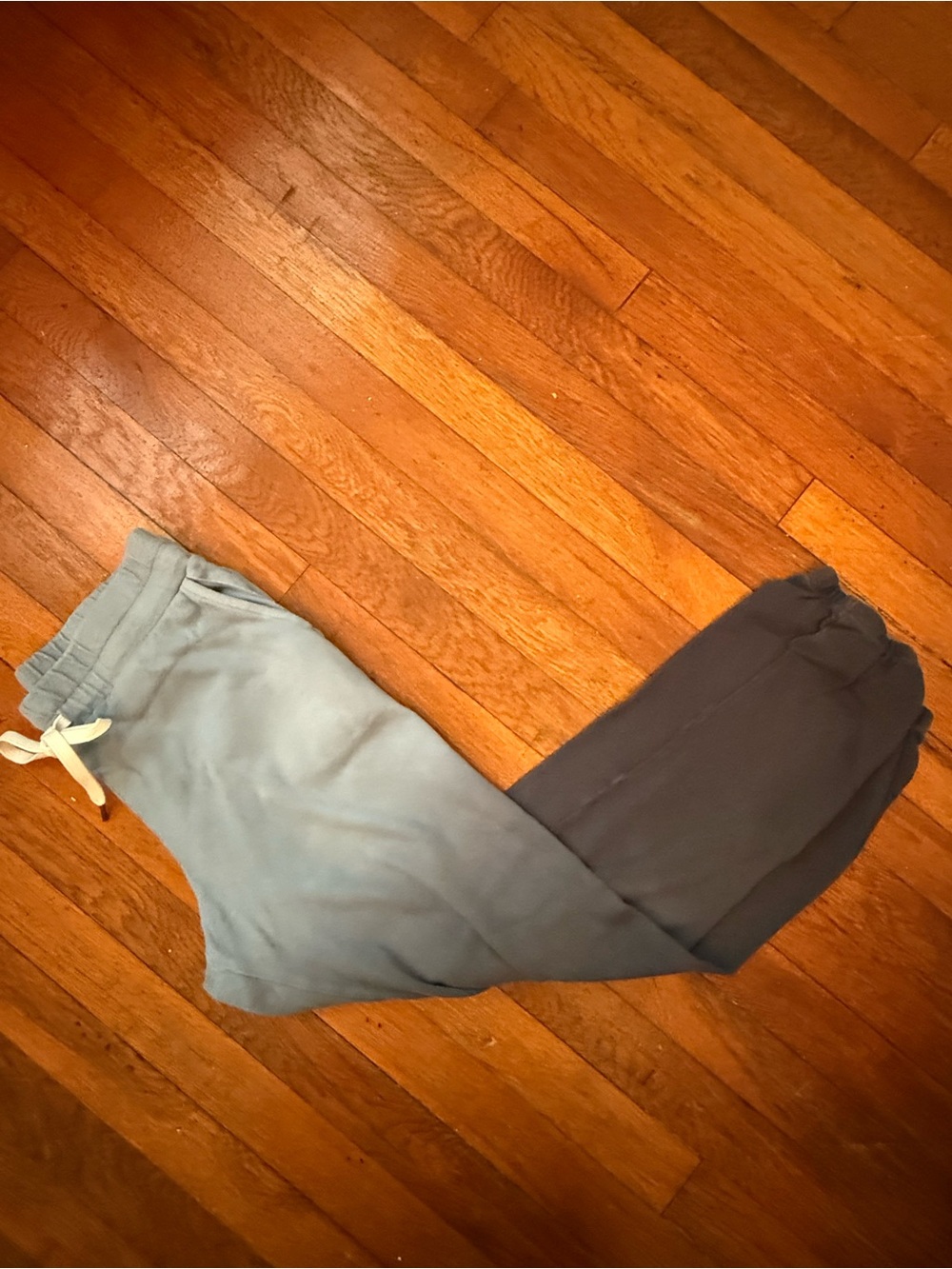 Monrow Two-Tone Blue Jogger Sweatpants Size Small with Pockets
